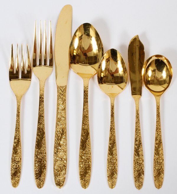 Chris Madden Gold Plated 5 Piece Silverware Set Turning Home into Haven Chris Madden Gold Plated 5 Piece Silverware Set Turning Home into Haven